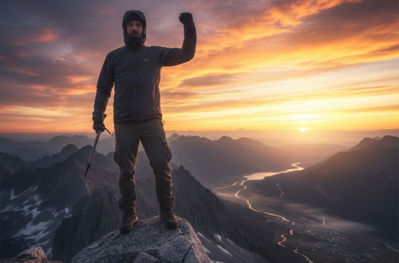 Man Standing on a Rock
