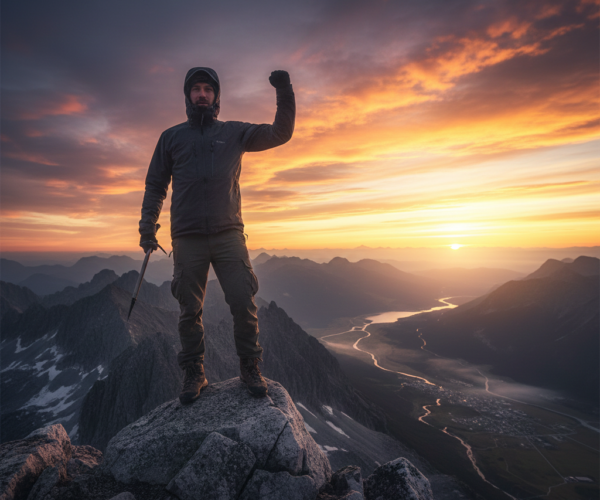 Man Standing on a Rock